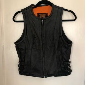 Genuine leather vest great condition